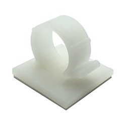 GeckoTeq Selvklæbende kabelkroge – Nylon hvid (pris pr. 2 stk.)