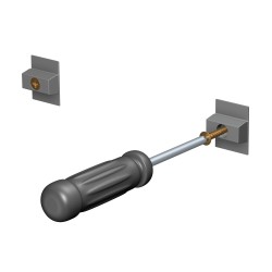 Artiteq InfoRail zwart (incl. eindkapjes en bevestigingsmaterialen)