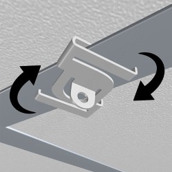 Geckoteq Clip da soffitto in metallo bianco - 7kg