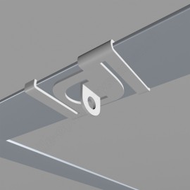 Geckoteq Klips sufitowy biały metalowy - 7kg