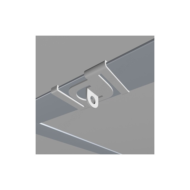 Geckoteq Clip de plafond en métal blanc - 7kg