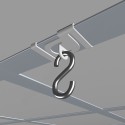 Geckoteq Klips sufitowy biały metalowy - 7kg