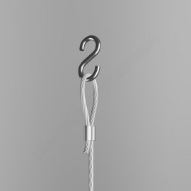 Geckoteq Klips sufitowy biały metalowy - 7kg