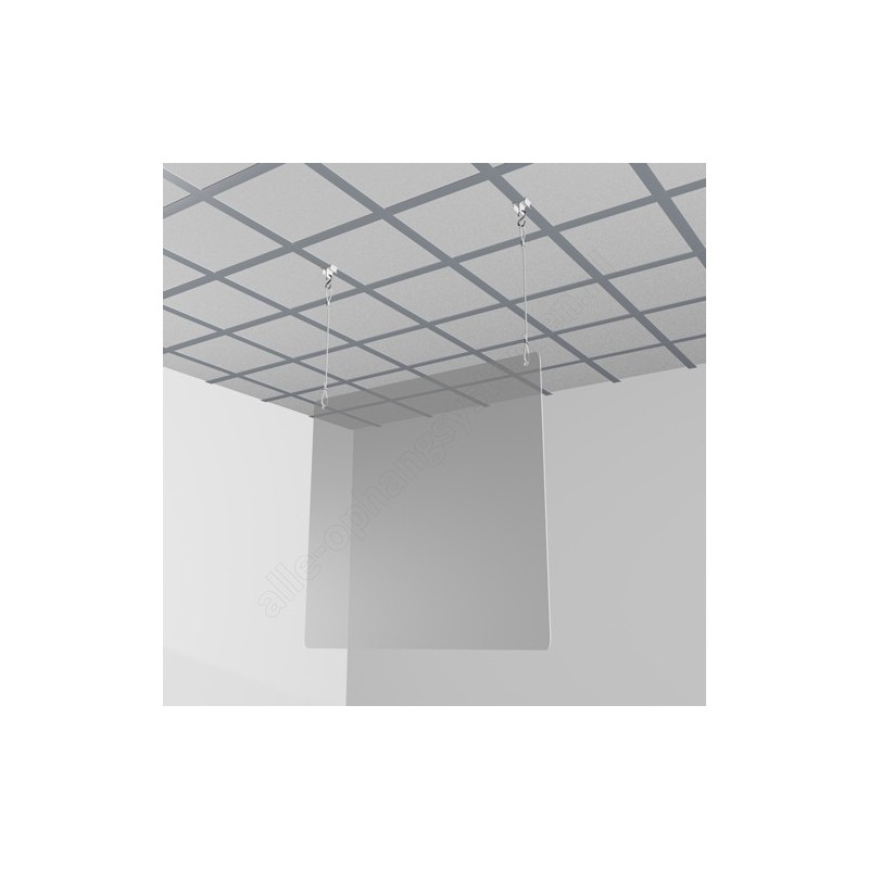 GeckoTeq Ceiling clip White Plastic - 5kg