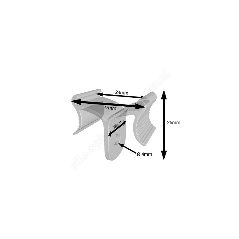 GeckoTeq Deckenklammer Glasklar - 5kg