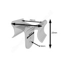 GeckoTeq Deckenklammer Glasklar - 5kg
