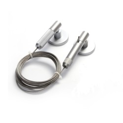 GeckoTeq Spannkabel Stahldraht Set 1,8 mm - 3 Meter