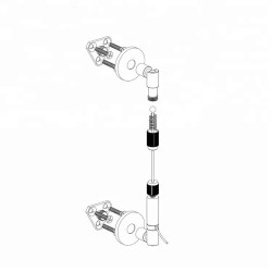GeckoTeq Spannkabel Stahldraht Set 1,8 mm - 3 Meter