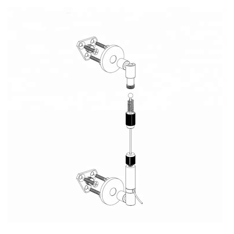 GeckoTeq Spankabel Staaldraad Set 1,8 mm - 3 meter