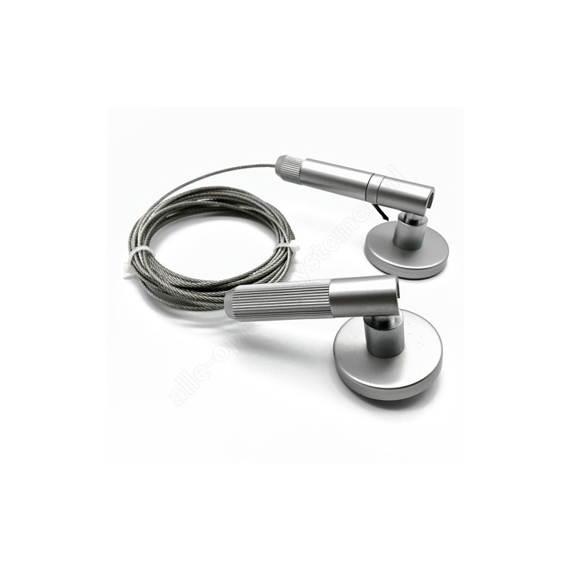 GeckoTeq Spannkabel Stahldraht Set 1,8 mm - 3 Meter