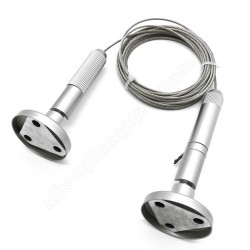 GeckoTeq Spannkabel Stahldraht Set 1,8 mm - 3 Meter