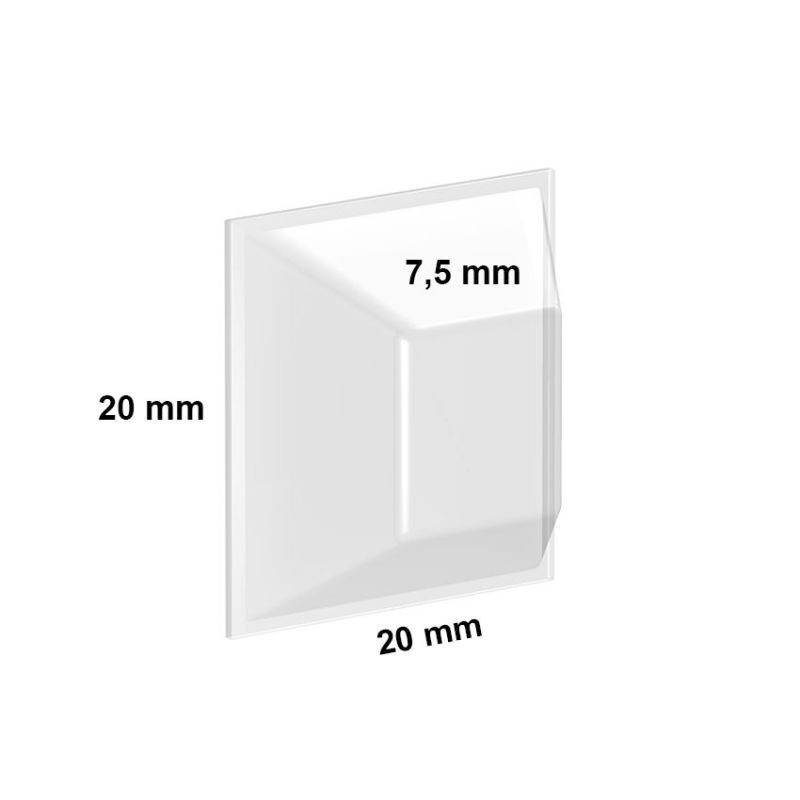 GeckoTeq Selbstklebendes DiBond & Spiegel Pendelset 1 - 100x100 x2 - 2 Wandhaken, 4 PVC-Puffer und 1 Reinigungstuch