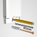 Artiteq Card Rail White (incl. all mounting Materials & Endcaps)