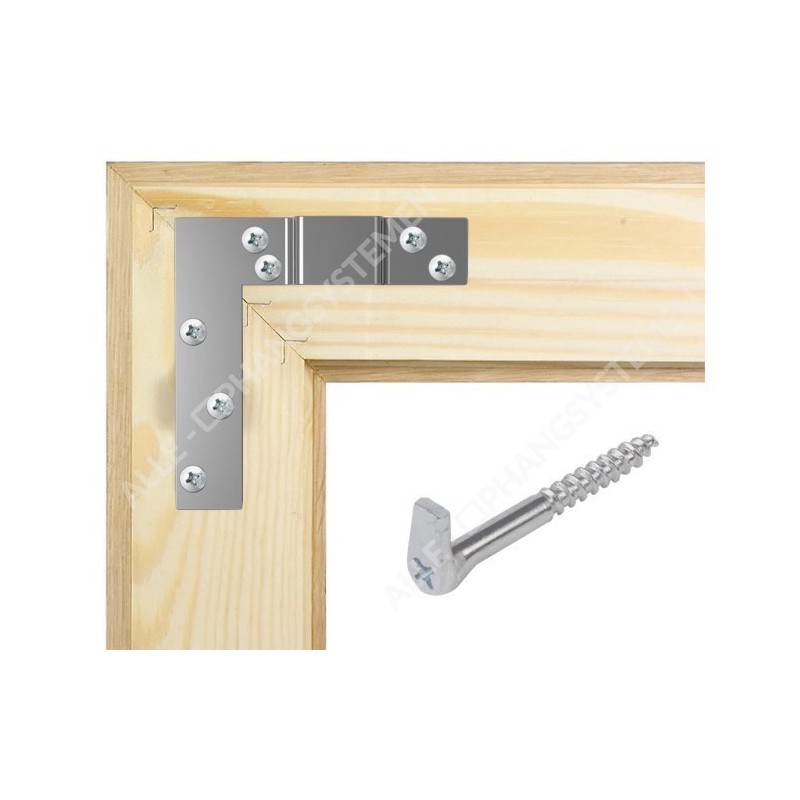 Artiteq 2 Ophang-Winkelhaken (1x links en 1x rechts)