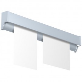 Artiteq Memo Rail wit en alu (incl. eindkapjes en bevestigingsmaterialen)