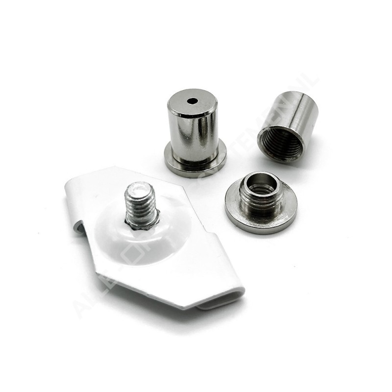 GeckoTeq metal clamp in white for suspended ceilings