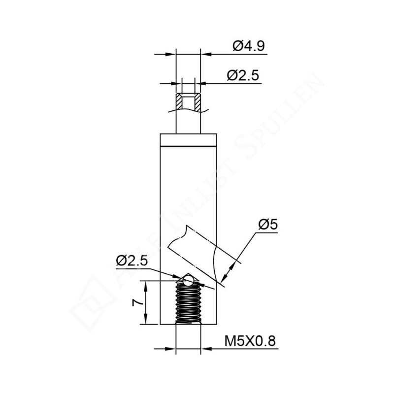 GeckoTeq Self-locking wire clamp with screw - 20kg