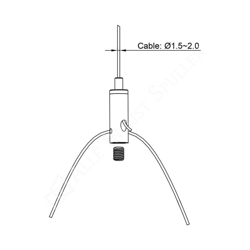GeckoTeq Selbstsichernde Drahtklemme mit Schraube - 20kg