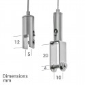 GeckoTeq ratchet panel clamp for panels up to 5mm - 10kg