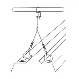 GeckoTeq Zelf remmende mini veiligheidshaak - 15kg