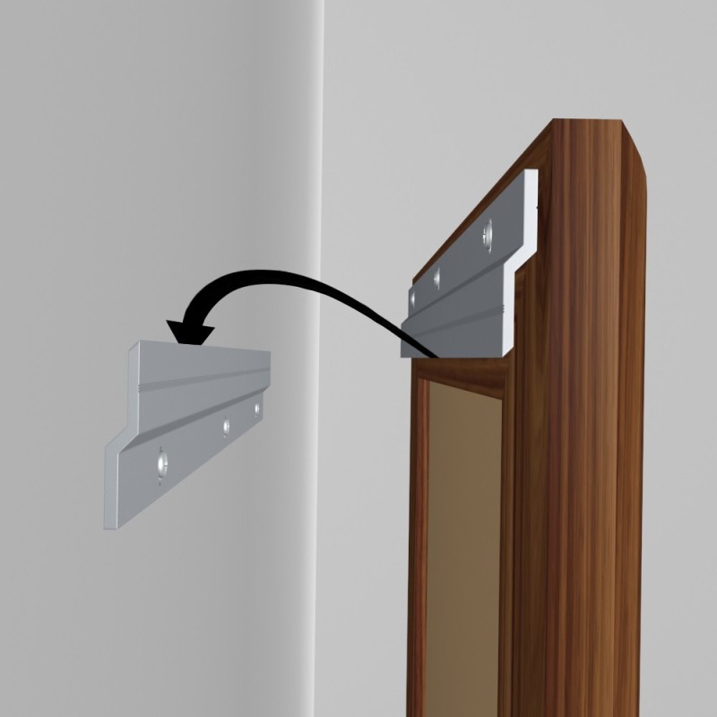 GeckoTeq Z Bar Cleat Systeem Aufhänger - pro Satz