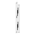 GeckoTeq Z Bar Systeem Hanging Rail - per set of 2