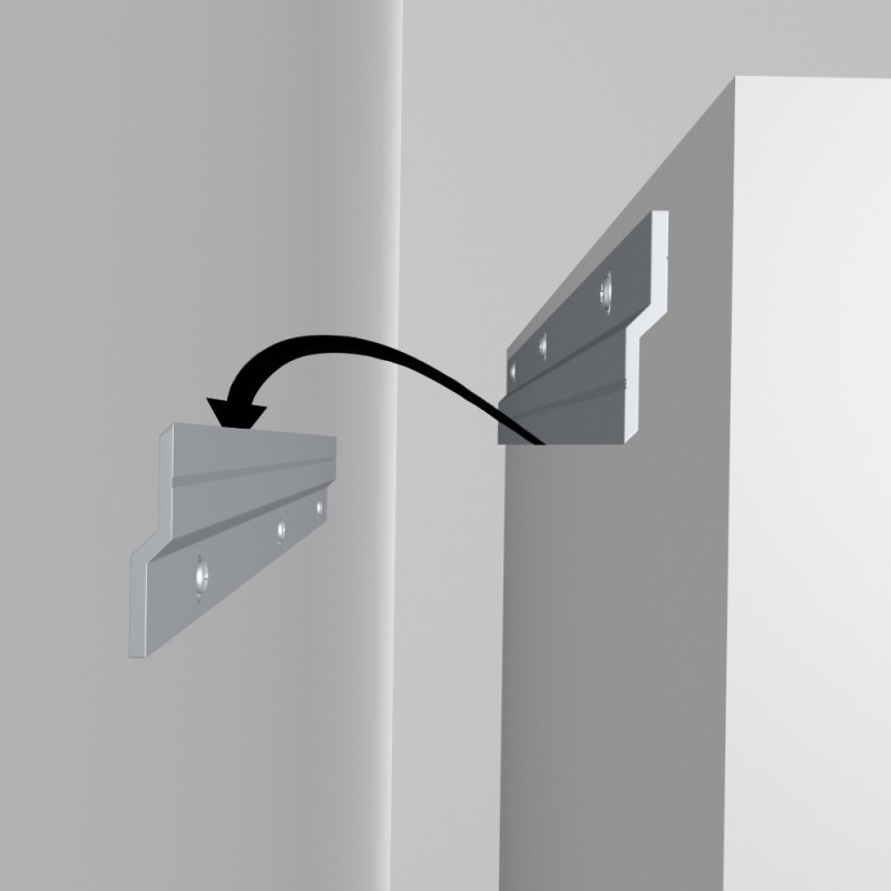 Riel colgante GeckoTeq Cleat Z Bar - por juego de 2