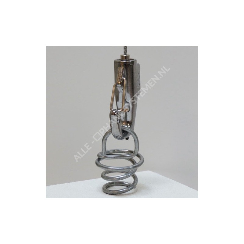 Geckoteq Ancrage à ressort pour tire-bouchon en spirale - 5kg - en 2 longueurs