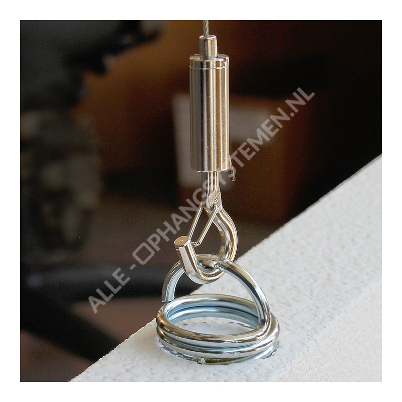 Geckoteq Anclaje de resorte tipo sacacorchos en espiral - 5 kg - en 2 longitudes