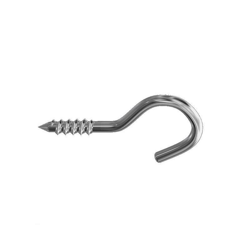 GeckoTeq - Open Screw Hook ocynkowany - w 3 rozmiarach