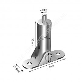 GeckoTeq Scharnierte, selbstbremsende Deckenklammer - 16/24kg