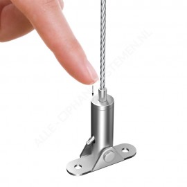GeckoTeq Scharnierte, selbstbremsende Deckenklammer - 16/24kg