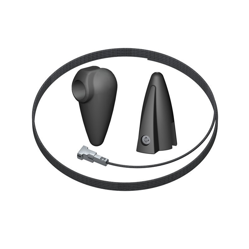 Artiteq Plafondnok Kabelsysteem - 1 Nok en 1 Klem inc. 1 zwarte draad - 10kg