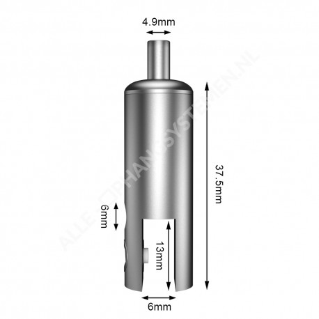 GeckoTeq Zelfremmende klem voor panelen tot 5 mm - 10kg