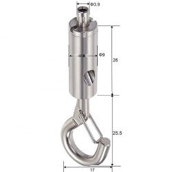 GeckoTeq LED & Acoustics Panel Ripustussarja 22 - Teräs 15kg