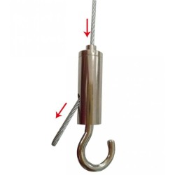 GeckoTeq LED & Akustik Panel Ophængning Kit 22 - Stål 15kg