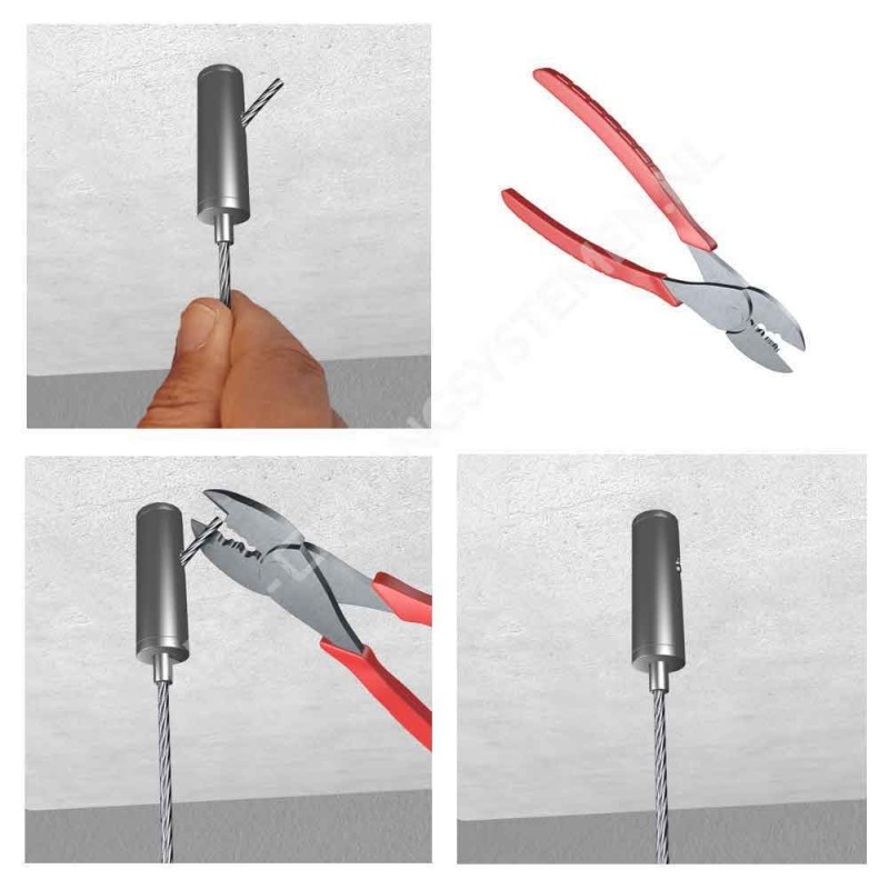 GeckoTeq LED & Acoustic Panel Hanging Kit 9 - Steel 5kg