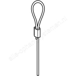 STAS perlondraad/koord met lus