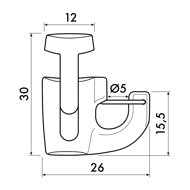Newly H100 Selvlåsende Sikkerhedskrog - 20kg