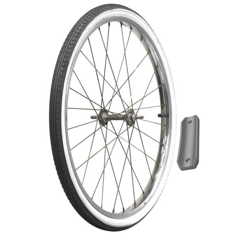 GeckoTeq Protector de pared para neumáticos de bicicleta - negro