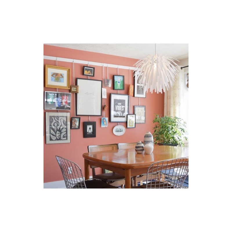 STAS Windsor Houten Kantlat 200 cm Wand Rail