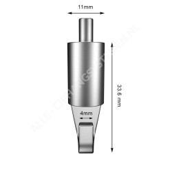 GeckoTeq Selbstbremsend Mini haak – 15kg