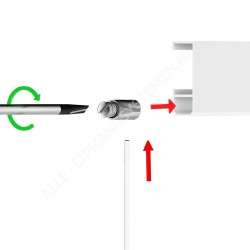 Artiteq Ophang nippel vernikkeld - 7kg