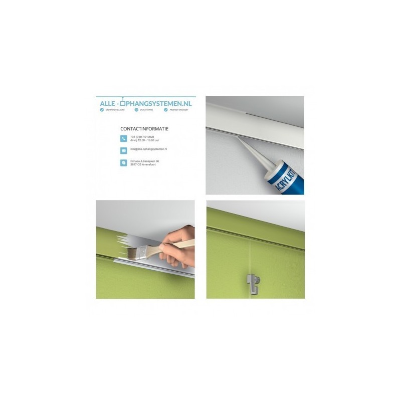 Artiteq Click Rail white Primer Set 200cm - 20kg