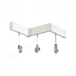 Artiteq Klickschienen Set Weiss 200cm - 20kg