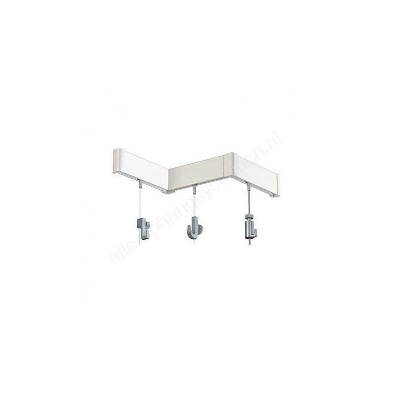 Artiteq Click Rail Set in wit 200cm - 20kg