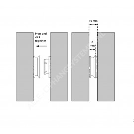 GeckoTeq Click Panel System Plast - Klemme