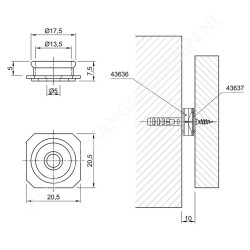 GeckoTeq Click Panel System Plastique - Rond