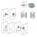 GeckoTeq Click Panel Steckverbinder System Kunststoff - Mitte bestimmen