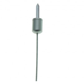 GeckoTeq Kugel Deckenanker-Kabelsystem mit selbstsichernder Klemme 6 mm - 10 kg